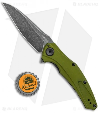 Kershaw Bareknuckle Sub-Frame Lock Knife OD Green (3.5" BlackWash) 7777OLBW - Image 4