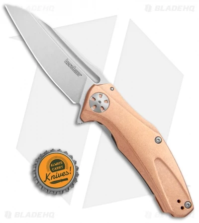 Kershaw Copper Natrix Sub-Frame Lock Knife (3.25" Stonewash) 7007CU - Image 4