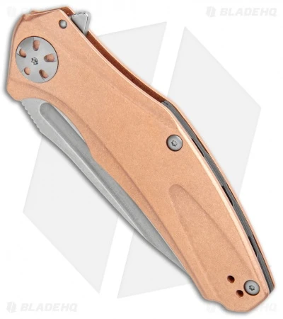 Kershaw Copper Natrix Sub-Frame Lock Knife (3.25" Stonewash) 7007CU - Image 2