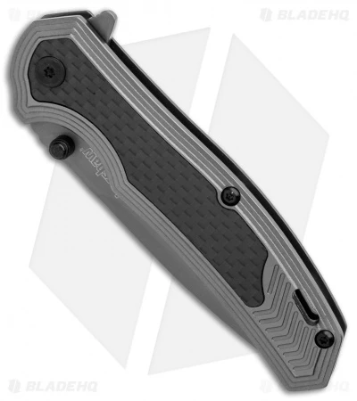 Kershaw Fringe A/O Frame Lock Knife Gray SS/Carbon Fiber (3" Gray) 8310 - Image 3