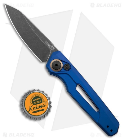 Kershaw Launch 11 Automatic Knife Blue Aluminum (2.75" Blackwash) 7550BLU - Image 4