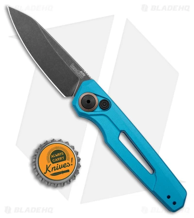Kershaw Launch 11 Automatic Knife Teal Aluminum (2.75" Blackwash) 7550TEAL - Image 4