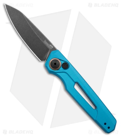 Kershaw Launch 11 Automatic Knife Teal Aluminum (2.75" Blackwash) 7550TEAL