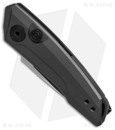 Kershaw Launch 9 Automatic Knife Drop Point Gray Aluminum (1.8" Stonewash) - Image 2