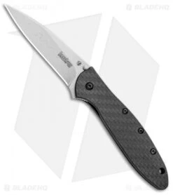 Kershaw Leek Assisted Opening Knife Carbon Fiber (3" Satin Composite) 1660CFCBSW