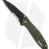 Kershaw Leek Assisted Opening Knife OD Green (3" Black Serr) 1660OLBLKST
