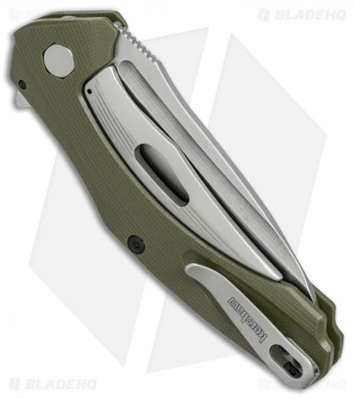 Kershaw Natrix A/O Sub-Frame Lock Knife OD Green G-10 (3.25" Stonewash) 7007OL - Image 2