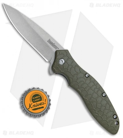 Kershaw Oso Sweet Assisted Opening Knife OD Green (3" Stonewash) 1830ODSW - Image 4
