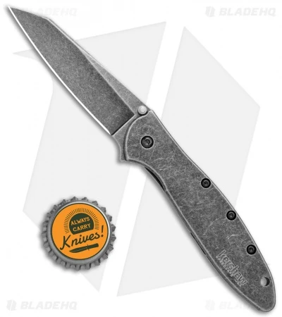 Kershaw Random Leek Reverse Tanto Assisted Opening Knife (3" Black SW) - Image 4