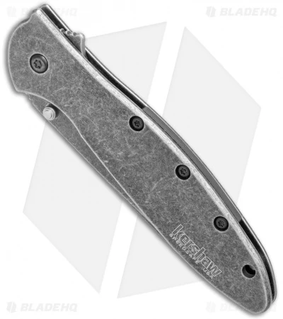 Kershaw Random Leek Reverse Tanto Assisted Opening Knife (3" Black SW) - Image 2