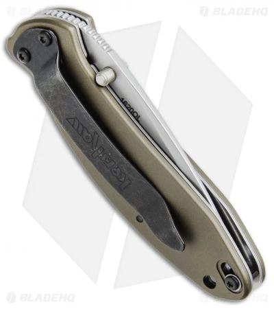 Kershaw Scallion Assisted Opening Knife Olive Green (2.25" Bead Blast) 1620OL - Image 3