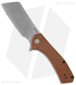 Kershaw Static Cleaver Liner Lock Knife Brown Micarta (2.8" SW D2)