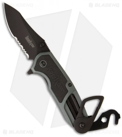 Kershaw Funxion EMT Assisted Opening Knife (3" Black Serr) 8100GRYST - Image 2