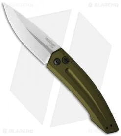 Kershaw Launch 2 Automatic Knife OD Green Aluminum (3.4" Stonewash) 7200SWOL